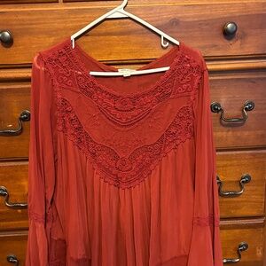 Ultra pink lace top